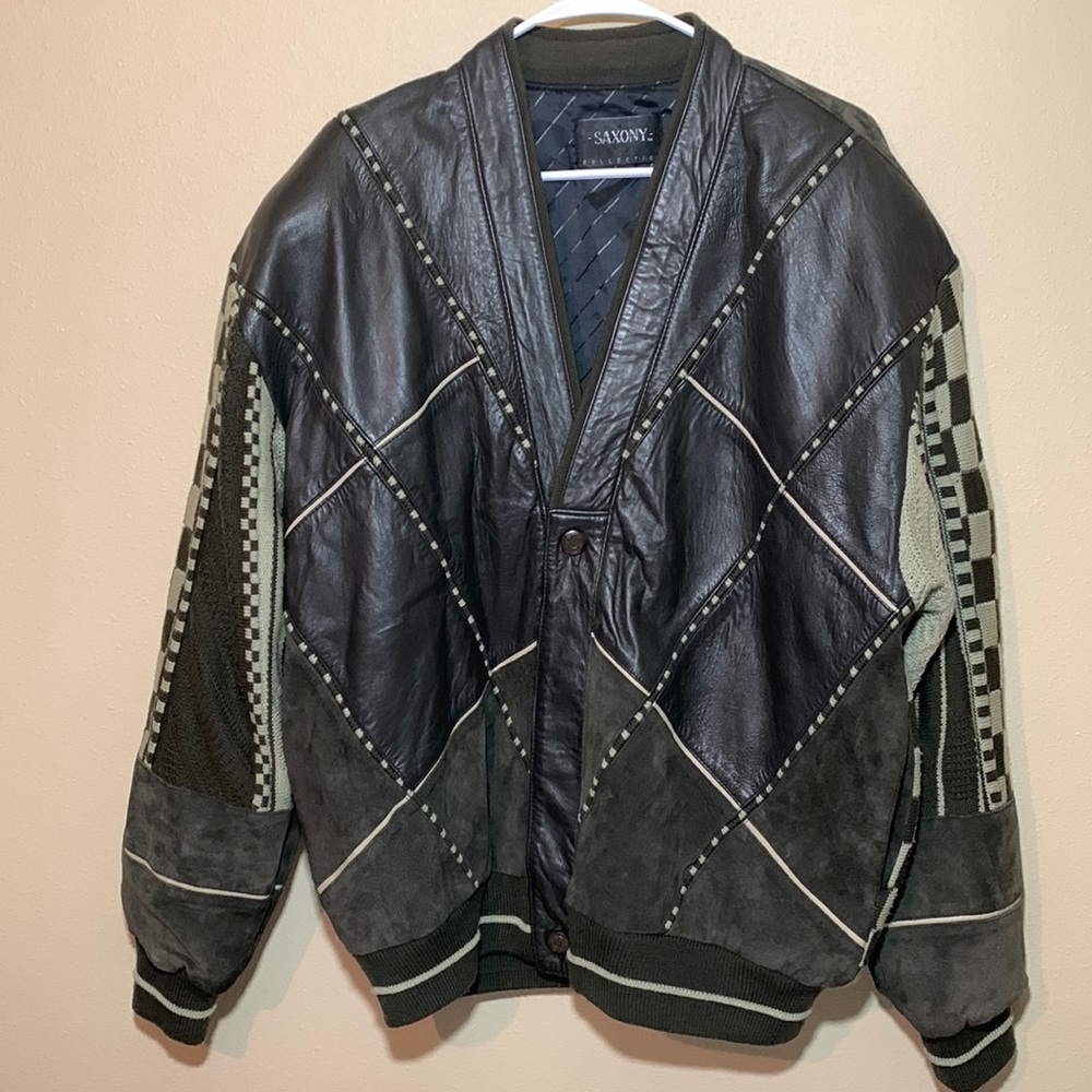 Saxony Collections Jacket Leather Size M